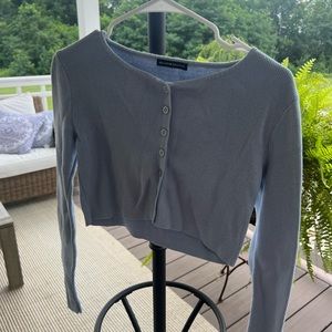 brandy melville light blue cardigan